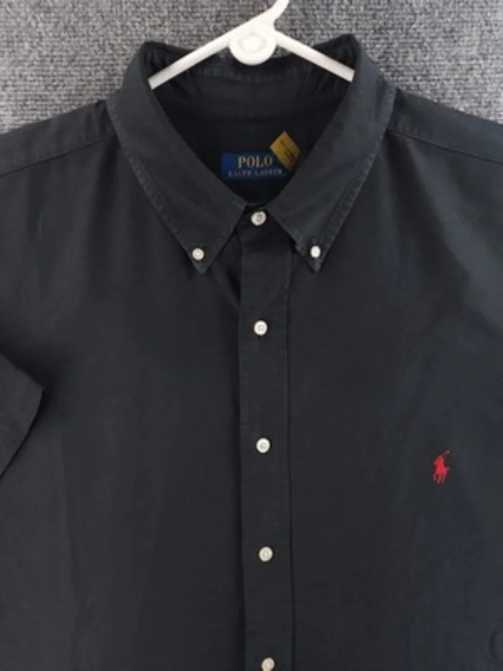 Polo Ralph Lauren 2XL Polo Ralph Lauren Logo Short Sleeve Button-Down Men Black